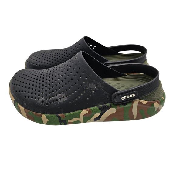 Crocs Men's Size 7 Womens Size 9 LiteRide Printed Camo Clog - Picture 1 of 6